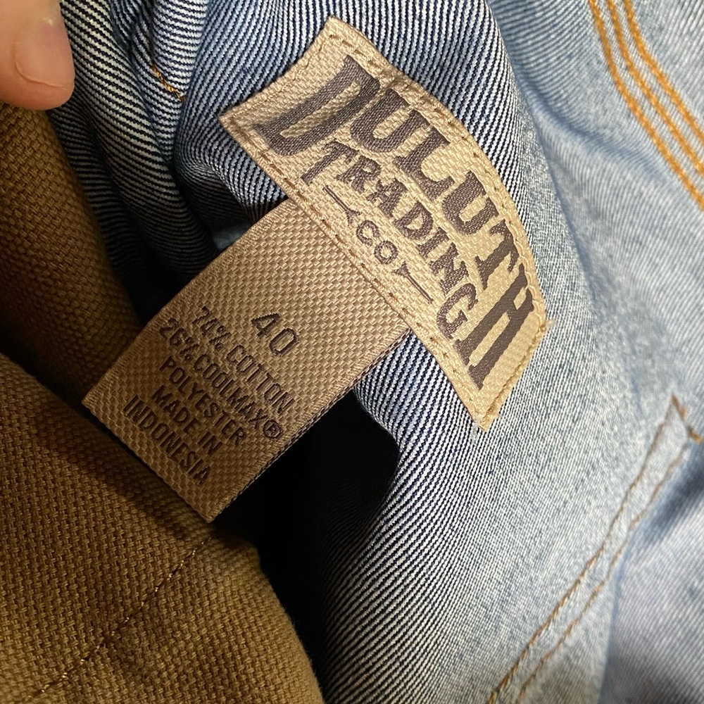 Duluth men’s flex ballroom relaxed fit blue jean shorts size 40 - Picture 5 of 5
